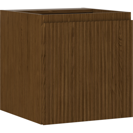 Mexen Rivel koupelnová skříňka pod umyvadlo 45 cm, 1 dveře, drážkovaná, ořech - 91A21-04547-1-BF86
