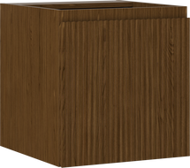 Mexen Rivel koupelnová skříňka pod umyvadlo 45 cm, 1 dveře, drážkovaná, ořech - 91A21-04547-1-BF86