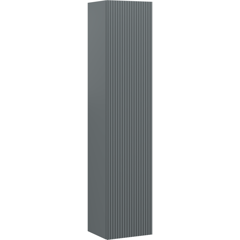 Mexen Rivel koupelnový sloupek 35 cm, 1 dveře, drážkovaný, grafit mat - 91A21-03016-1-BF66