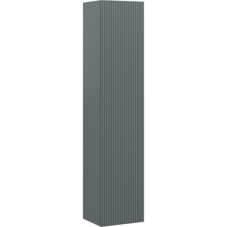 Mexen Rivel koupelnový sloupek 35 cm, 1 dveře, drážkovaný, grafit mat - 91A21-03016-1-BF66