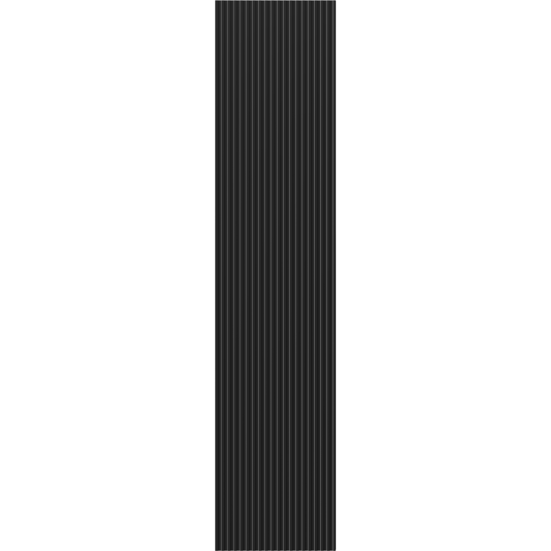 Mexen Rivel koupelnový sloupek 35 cm, 1 dveře, drážkovaný, černý mat - 91A21-03016-1-BF71