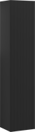 Mexen Rivel koupelnový sloupek 35 cm, 1 dveře, drážkovaný, černý mat - 91A21-03016-1-BF71