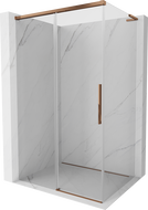 Mexen Rox L posuvná sprchová kabina 120 x 75 cm, transparentní, růžové zlato - 8C2L-120-075-60-00