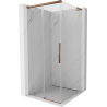 Mexen Rox L posuvná sprchová kabina 90 x 90 cm, transparentní, růžové zlato - 8C2L-090-090-60-00