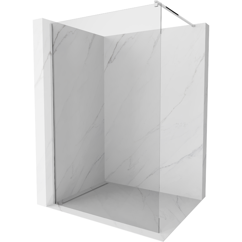 Mexen Kioto sprchová stěna Walk-in 80 x 200 cm, průhledná 8 mm, chrom - 800-080-101-01-00