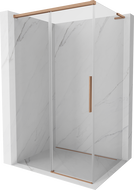 Mexen Rox L posuvná sprchová kabina 110 x 95 cm, transparentní, kartáčovaná měď - 8C2L-110-095-65-00