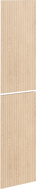 Mexen Rivel přední strana ryhovaná k tělu koupelnové skříňky 35 x 80 cm (2 ks), dub - 91A21-1600-300-2-81