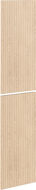 Mexen Rivel přední vroubkovaný panel pro korpus koupelnové skříňky 35 x 80 cm (2 ks), dub - 91A21-1600-300-2-81