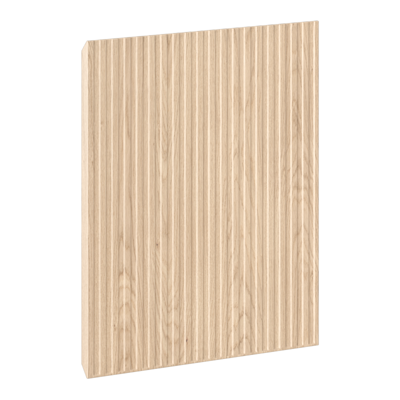 Mexen Rivel přední s drážkováním pro korpus koupelnové skříňky 35 x 43,5 cm, dub - 91A21-0350-470-1-81