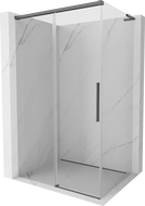 Mexen Rox L posuvný sprchový kout 120 x 70 cm, transparentní, kartáčovaný gun gray - 8C2L-120-070-66-00