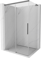 Mexen Rox L posuvná sprchová kabina 90 x 75 cm, průhledná, gun metal - 8C2L-090-075-95-00