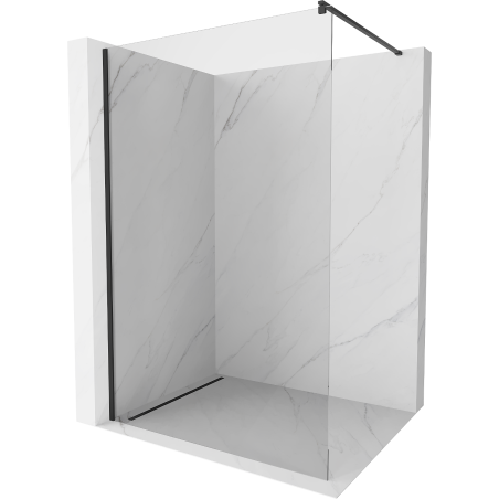 Mexen Kioto sprchová stěna Walk-in 50 x 200 cm, transparentní 8 mm, černá - 800-050-101-70-00