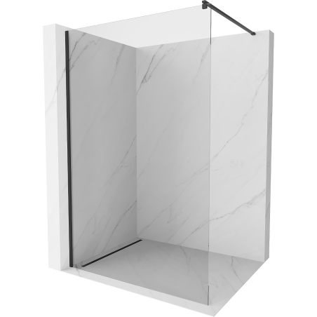 Mexen Kioto sprchová stěna Walk-in 120 x 200 cm, transparentní 8 mm, černá - 800-120-101-70-00