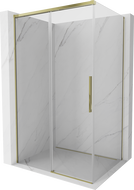Mexen Rox posuvný sprchový kout 155 x 80 cm, průhledný, zlatý - 8C2-155-080-50-00