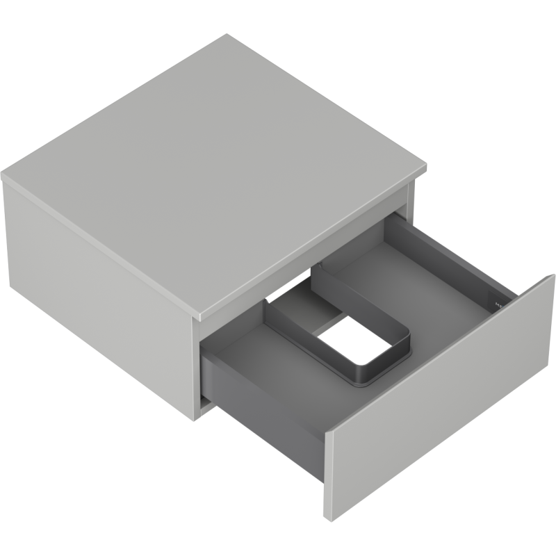 Mexen Orio koupelnová skříňka pod umyvadlo 50 cm s deskou, 1 zásuvka, šedá matná - 91A10-05023-1-BFC62