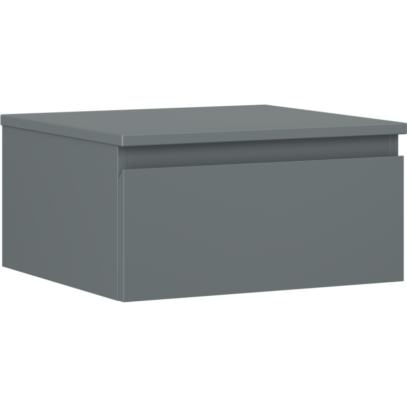 Mexen Orio koupelnová skříňka pod umyvadlo 50 cm s deskou, 1 zásuvka, grafitová matná - 91A10-05023-1-BFC66