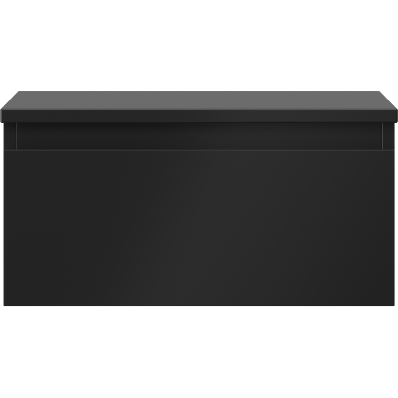 Mexen Orio koupelnová skříňka pod umyvadlo 50 cm s deskou, 1 zásuvka, černá matná - 91A10-05023-1-BFC71