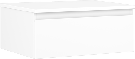 Mexen Orio koupelnová skříňka pod umyvadlo 60 cm s deskou, 1 zásuvka, bílá mat - 91A10-06023-1-BFC01