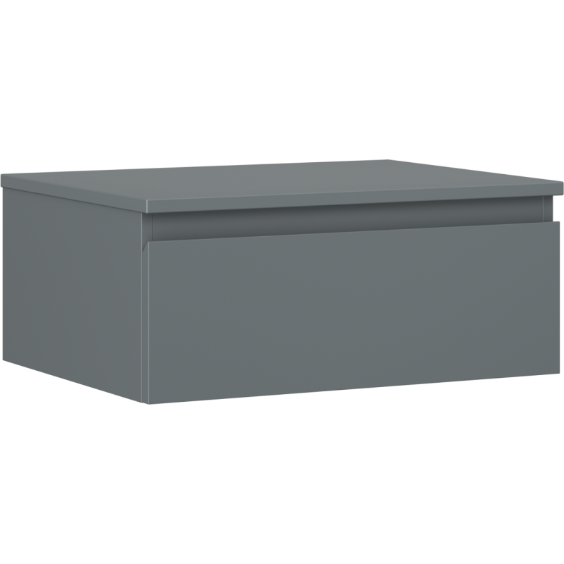 Mexen Orio koupelnová skříňka pod umyvadlo 60 cm s deskou, 1 zásuvka, grafit mat - 91A10-06023-1-BFC66