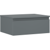 Mexen Orio koupelnová skříňka pod umyvadlo 60 cm s deskou, 1 zásuvka, grafit mat - 91A10-06023-1-BFC66
