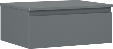 Mexen Orio koupelnová skříňka pod umyvadlo 60 cm s deskou, 1 zásuvka, grafit mat - 91A10-06023-1-BFC66