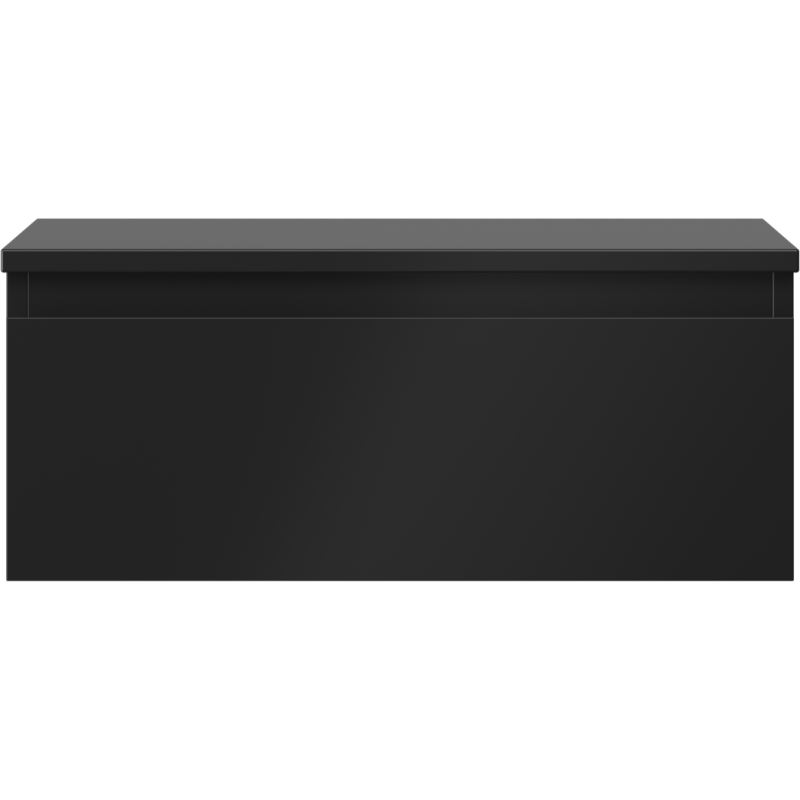 Mexen Orio koupelnová skříňka pod umyvadlo 60 cm s deskou, 1 zásuvka, černá matná - 91A10-06023-1-BFC71