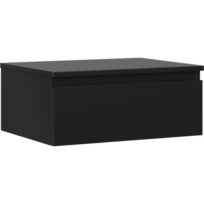 Mexen Orio koupelnová skříňka pod umyvadlo 60 cm s deskou, 1 zásuvka, černá matná - 91A10-06023-1-BFC71