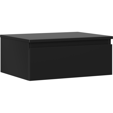 Mexen Orio koupelnová skříňka pod umyvadlo 60 cm s deskou, 1 zásuvka, černá matná - 91A10-06023-1-BFC71