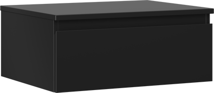 Mexen Orio koupelnová skříňka pod umyvadlo 60 cm s deskou, 1 zásuvka, černá matná - 91A10-06023-1-BFC71