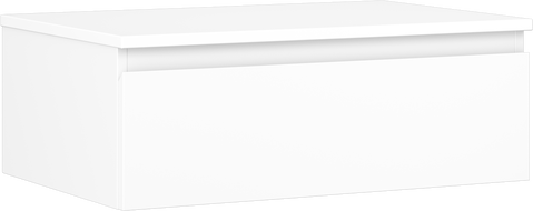 Mexen Orio koupelnová skříňka pod umyvadlo 70 cm s deskou, 1 zásuvka, bílá matná - 91A10-07023-1-BFC01