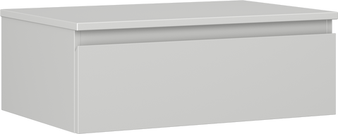 Mexen Orio koupelnová skříňka pod umyvadlo 70 cm s deskou, 1 zásuvka, šedá matná - 91A10-07023-1-BFC62