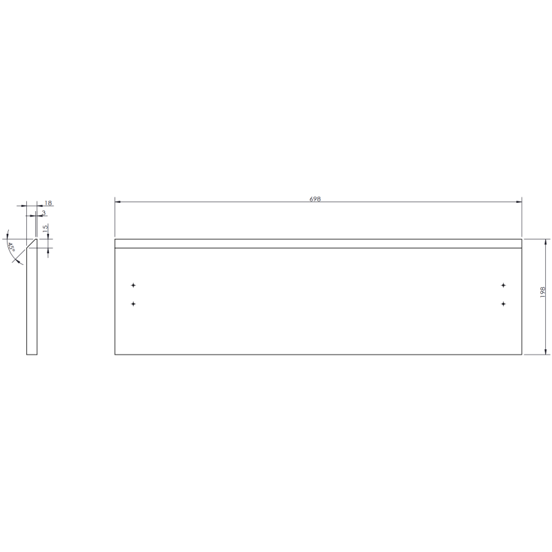 Mexen Orio koupelnová skříňka pod umyvadlo 70 cm s deskou, 1 zásuvka, černý lesk - 91A10-07023-1-BFC70