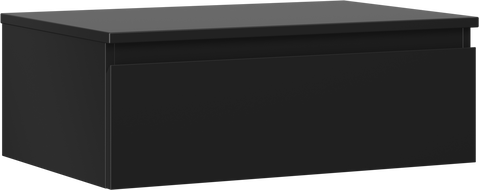 Mexen Orio koupelnová skříňka pod umyvadlo 70 cm s deskou, 1 zásuvka, černá mat - 91A10-07023-1-BFC71