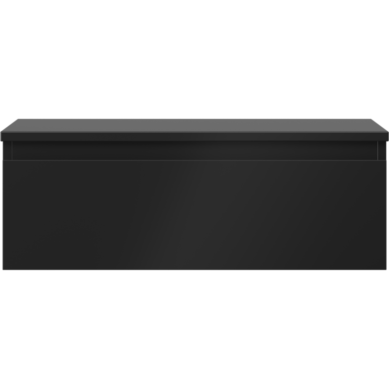 Mexen Orio koupelnová skříňka pod umyvadlo 70 cm s deskou, 1 zásuvka, černá mat - 91A10-07023-1-BFC71