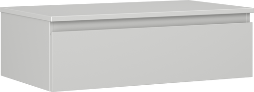 Mexen Orio koupelnová skříňka pod umyvadlo 80 cm s deskou, 1 zásuvka, šedý mat - 91A10-08023-1-BFC62