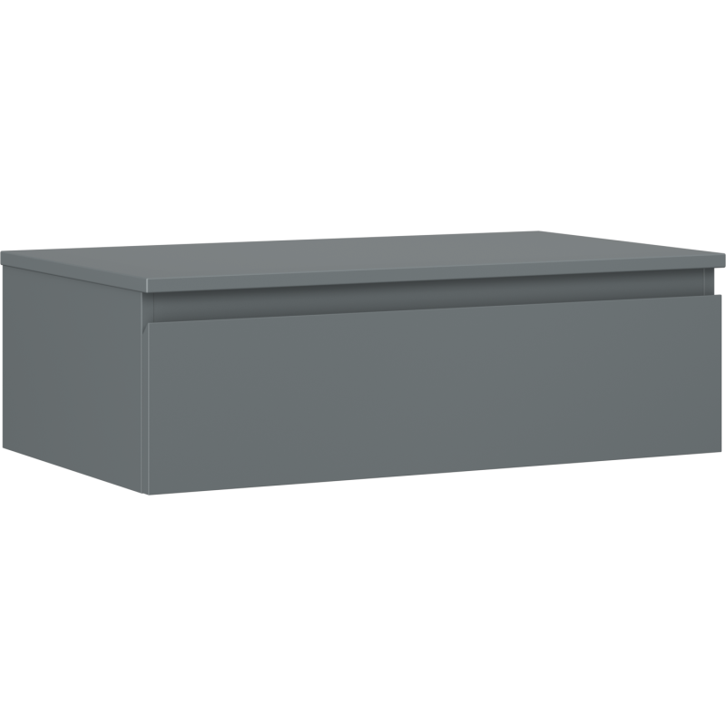 Mexen Orio koupelnová skříňka pod umyvadlo 80 cm s deskou, 1 zásuvka, grafit mat - 91A10-08023-1-BFC66