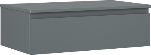 Mexen Orio koupelnová skříňka pod umyvadlo 80 cm s deskou, 1 zásuvka, grafit mat - 91A10-08023-1-BFC66