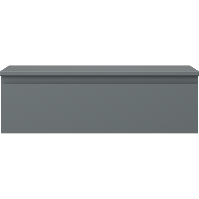Mexen Orio koupelnová skříňka pod umyvadlo 80 cm s deskou, 1 zásuvka, grafit mat - 91A10-08023-1-BFC66