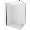 Mexen Kioto sprchová stěna Walk-in 80 x 200 cm, matná 8 mm, černá - 800-080-101-70-30