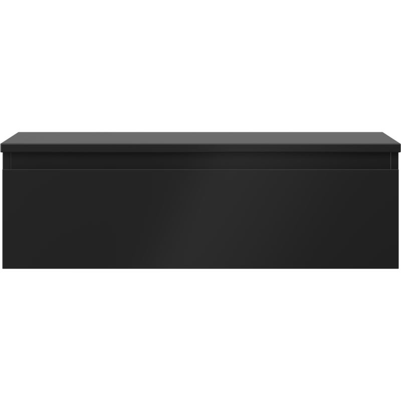 Mexen Orio koupelnová skříňka pod umyvadlo 80 cm s deskou, 1 zásuvka, černá matná - 91A10-08023-1-BFC71