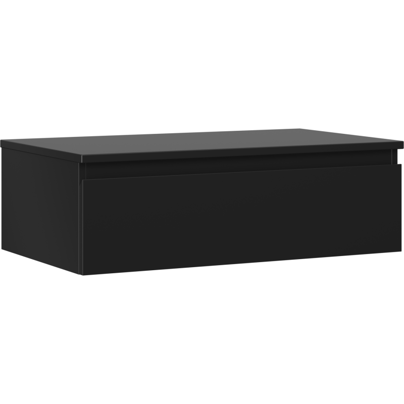 Mexen Orio koupelnová skříňka pod umyvadlo 80 cm s deskou, 1 zásuvka, černá matná - 91A10-08023-1-BFC71