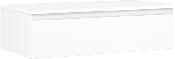 Mexen Orio koupelnová skříňka pod umyvadlo 90 cm s deskou, 1 zásuvka, bílá mat - 91A10-09023-1-BFC01