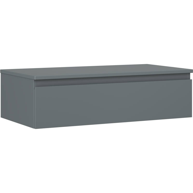 Mexen Orio koupelnová skříňka pod umyvadlo 90 cm s deskou, 1 zásuvka, grafit mat - 91A10-09023-1-BFC66