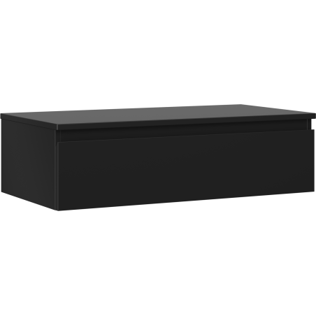 Mexen Orio koupelnová skříňka pod umyvadlo 90 cm s deskou, 1 zásuvka, černá mat - 91A10-09023-1-BFC71