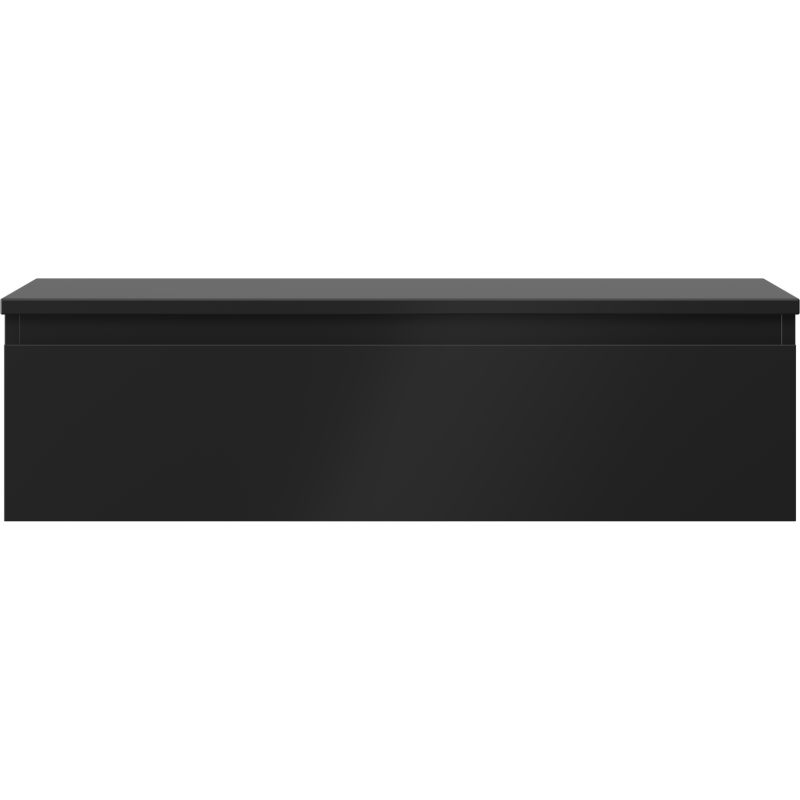 Mexen Orio koupelnová skříňka pod umyvadlo 90 cm s deskou, 1 zásuvka, černá mat - 91A10-09023-1-BFC71
