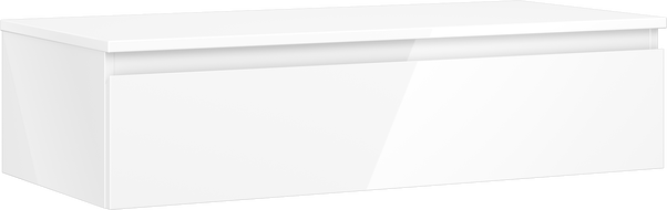 Mexen Orio koupelnová skříňka pod umyvadlo 100 cm s deskou, 1 zásuvka, bílý lesk - 91A10-10023-1-BFC00