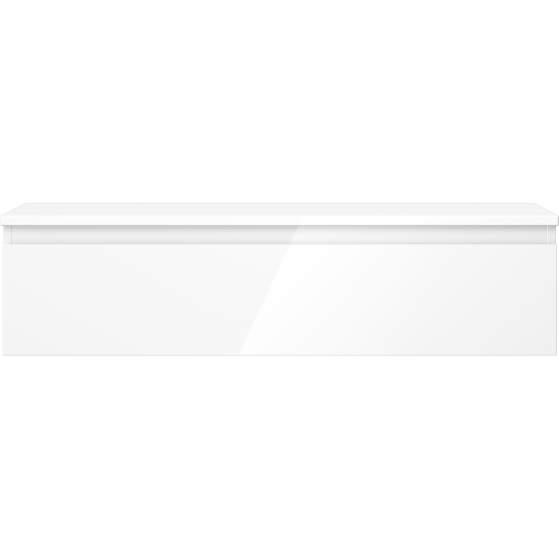 Mexen Orio koupelnová skříňka pod umyvadlo 100 cm s deskou, 1 zásuvka, bílý lesk - 91A10-10023-1-BFC00