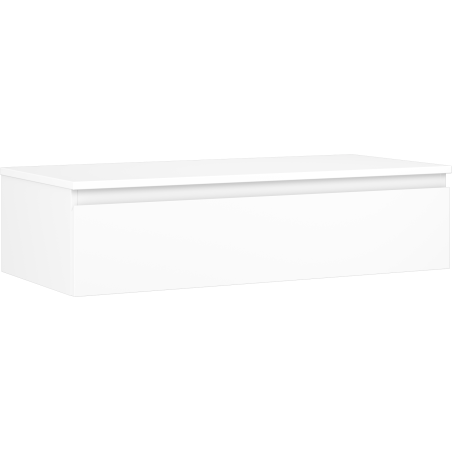 Mexen Orio koupelnová skříňka pod umyvadlo 100 cm s deskou, 1 zásuvka, bílá mat - 91A10-10023-1-BFC01