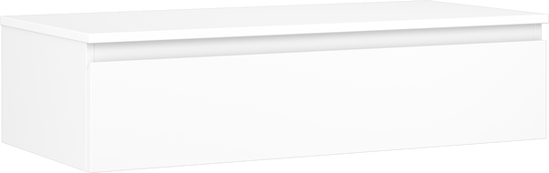 Mexen Orio koupelnová skříňka pod umyvadlo 100 cm s deskou, 1 zásuvka, bílá mat - 91A10-10023-1-BFC01