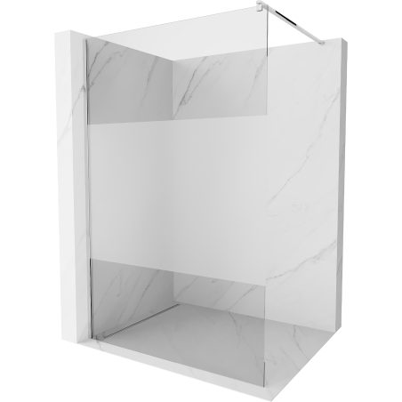 Mexen Kioto sprchová stěna Walk-in 90 x 200 cm, transparentní/matné 8 mm, chrom - 800-090-101-01-35